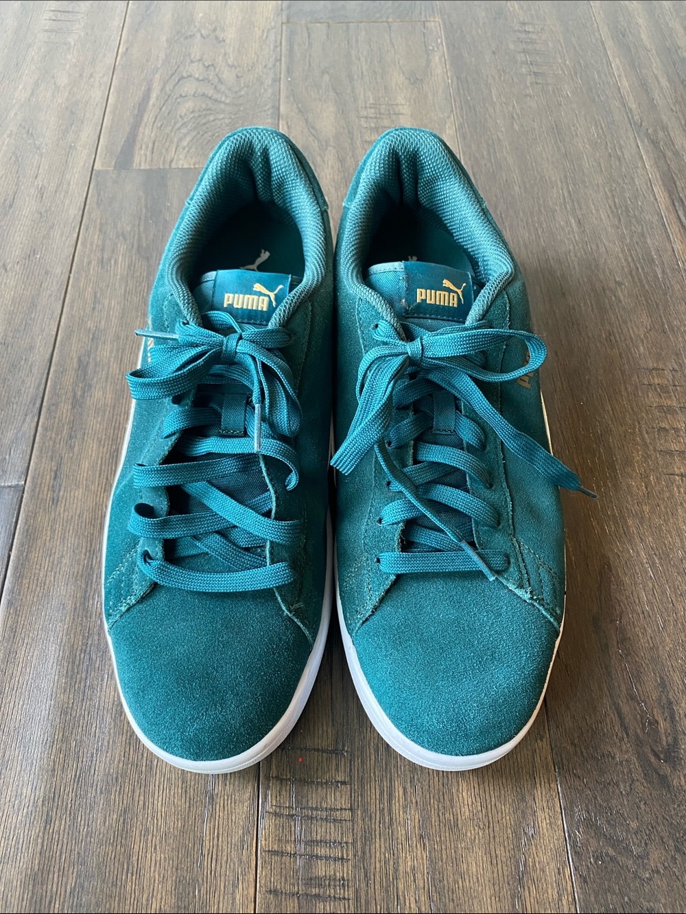 Puma Suede Varsity Green Sneakers Mens Sz 11 Classic - Picture 2 of 7